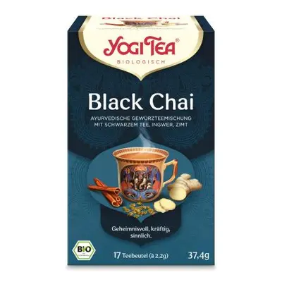 Yogi Tea Black Chai ajurvédský černý čaj se zázvorem 17 × 2,2g