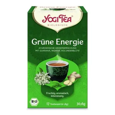 Yogi Tea Yogi Tea, Green Energy (Zelená Energie) ajurvédsky zelený čaj s guaranou 17×1,8g