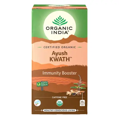 Organic India Organic Indie Ayush Kwath porcovaný čaj na imunitu 25 sáčků (25 x 2 g)