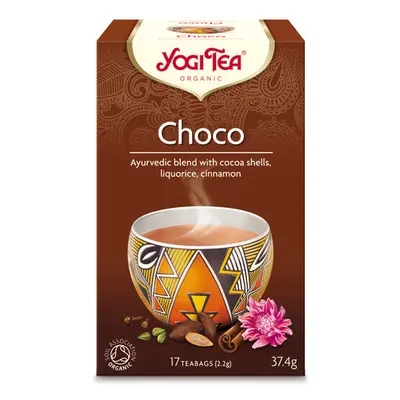 Yogi Tea Choco (čokoládový) - Ajurvédský bylinný čaj porcovaný BIO 17 × 2,2 g