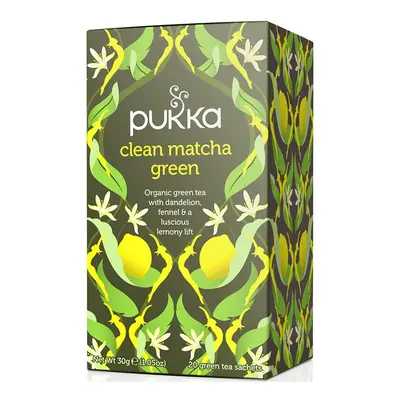 PUKKA Herbs Ajurvédský Bio čaj Clean Matcha Green 20 ks