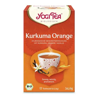 Yogi Tea Kurkuma Orange Turmeric Tea kurkuma, pomeranč a vanilka 17 x 2 g