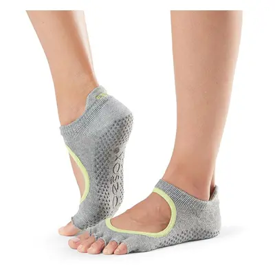 Toesox Halftoe Bellarina Grip protiskluzové ponožky Heather Grey bledosivá Velikost: M 39-42,5