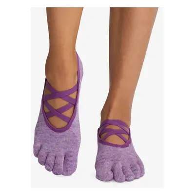 Toesox Full Toe Elle Grip protiskluzové ponožky - Sezónní novinky Barva: Violet Melange, Velikos