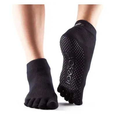 ToeSox Fulltoe Ankle Black grip protiskluzové ponožky (černá) Velikost: L 43-45