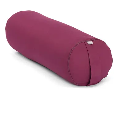 Bodhi Yoga Bolster valec na jógu ECO špalda 100% organická bavlna 65 x 22 cm Barva: Baklažánová