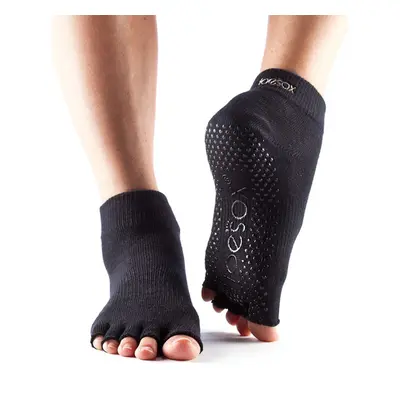 Toesox Halftoe Ankle Grip protiskluzové ponožky (černá) Velikost: L 43-45