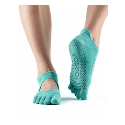 Toesox Fulltoe Bellarina Grip protiskluzové ponožky Aqua Velikost: S 36-38