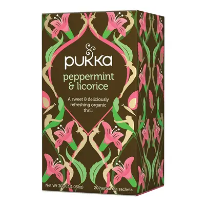 PUKKA Herbs Ajurvédský Bio čaj Peppermint & licorice 20 ks