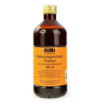 Nimi Ayurveda Balaswagandhadi Thailam masážní olej na tělo Objem: 500 ml