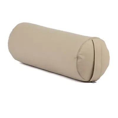 Bodhi Yoga Bolster valec na jógu ECO špalda 100% organická bavlna 65 x 22 cm Barva: Taupe