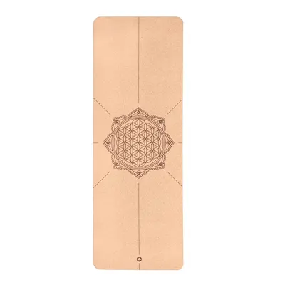 Bodhi Yoga Bodhi PHOENIX Yoga Cork mat FLOWER OF LIFE joga korková podložka 185 x 66 cm x 4 mm