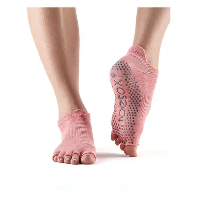 Toesox Halftoe Low rise Grip protiskluzové ponožky Melon Velikost: M 39-42,5