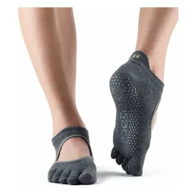 Toesox Fulltoe Bellarina Grip protiskluzové ponožky (Charcoal) Velikost: S 36-38