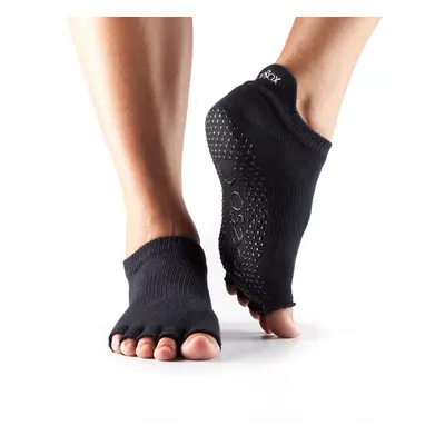 Toesox Halftoe Low rise Grip protiskluzové ponožky černé (Black) Velikost: L 43-45