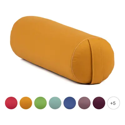 Bodhi Yoga Bolster valec na jógu ECO špalda 100% organická bavlna 65 x 22 cm Barva: Černá