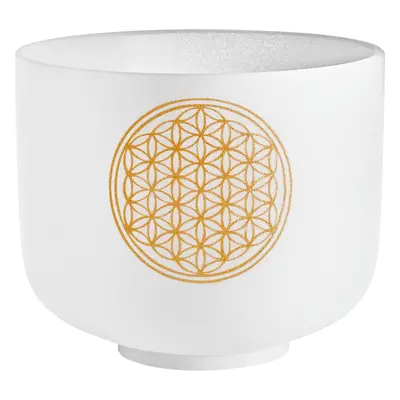 Meinl Sonic Energy MEINL křišťálová zpívající mísa Flower Of Life 20 cm 128 Hz s hůlkou, tón C5