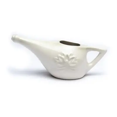 Phoenix Import Neti Pot konvička na výplach nosu keramická s himálajskou solí - nosnÍ sprcha 150