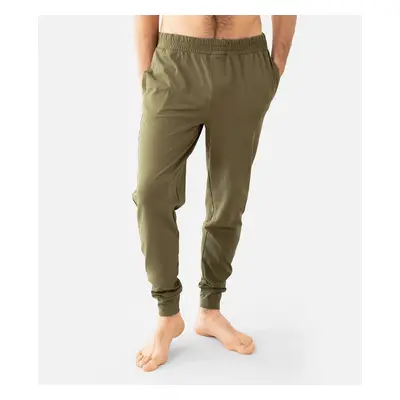 Lotuscrafts Organic Mens Yoga Pant volné kalhoty pro muže Taupe Barva: Burnt Olive, Velikost: S