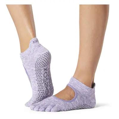 Toesox Fulltoe Bellarina Grip protiskluzové ponožky (Heather Purple) Velikost: S 36-38