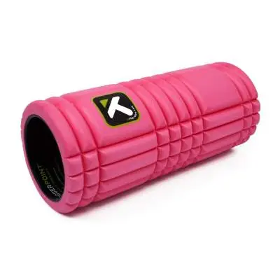 Masážní válec Trigger point foam roller Grid na fasciální masáž 33 cm Barva: růžová