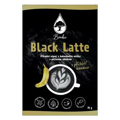 Binchio Black Latte - nápoj s aktivním uhlím 75g Příchuť: Banana