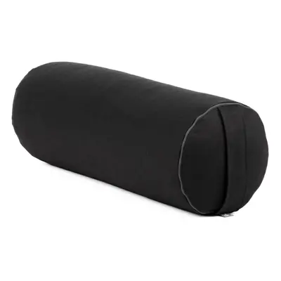 Bodhi Yoga Bolster valec na jógu ECO kapok 100% organická bavlna 65 x 22 cm Barva: Černá