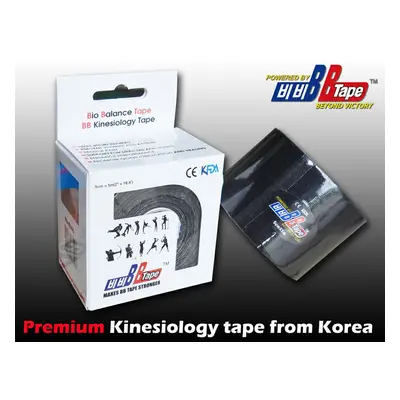 BB Tape kineziologický tejpy 5 cm Barva: Černá