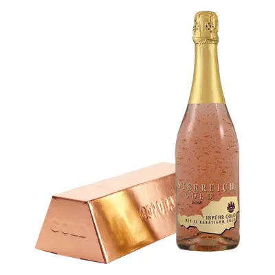 Österreich Gold Rosé 23k zlato suché 9,5% 0,75l (karton)