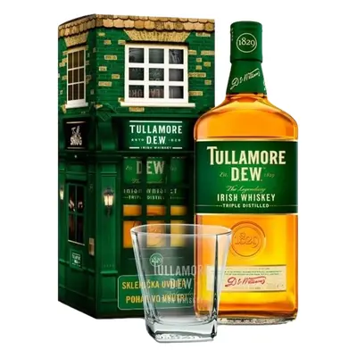 Tullamore D.E.W. 40% 0,7L (dárkové balení s 1 sklenicí)