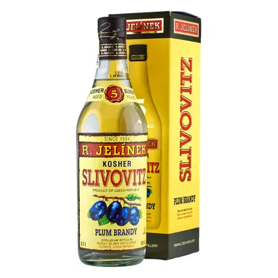 R. Jelínek Slivovitz 5YO Kosher Bílá 50% 0,7L (karton)