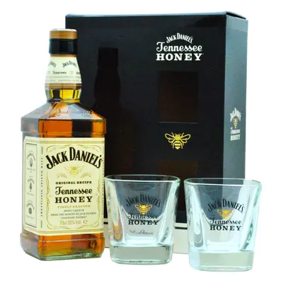 Jack Daniel´s Honey 35% 0,7L (dárkové balení s 2 skleničkami)