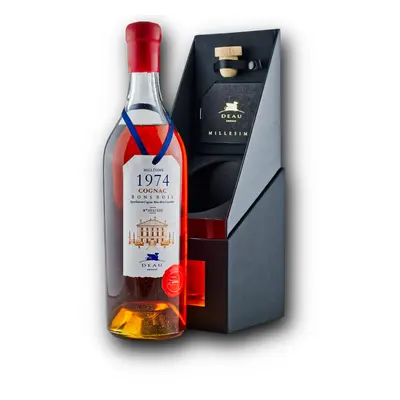 DEAU Millesime 1974 Cognac Bons Bois 43% 0.7L (dárkové balení kazeta)