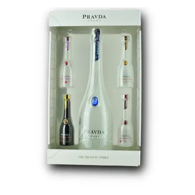 Pravda Vodka Set 39,44% 0,9L (set)