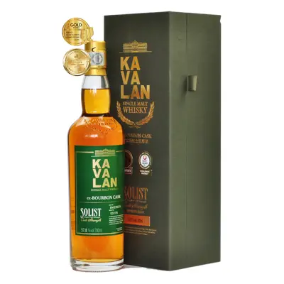 Kavalan Solist EX-BOURBON CASK 57,8% 0,7L (dárkové balení kazeta)