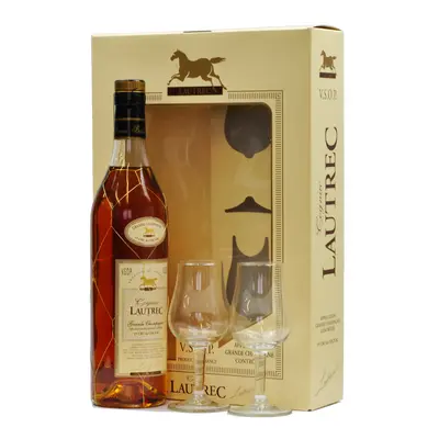 Lautrec VSOP 40% 0,7L (dárkové balení s 2 skleničkami)