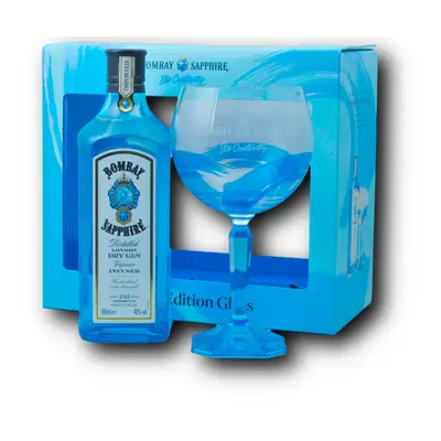 Bombay Sapphire + 1 Sklenice 40% 0,7L (dárkové balení s 1 sklenicí)