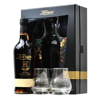 Zacapa Centenario 23 Solera 40% 0,7L (dárkové balení s 2 skleničkami)