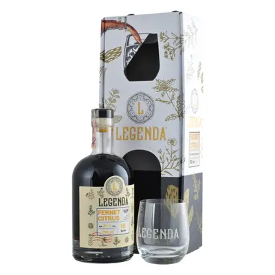 Legenda Fernet Citrus + 1 Pohár 27% 0,7L