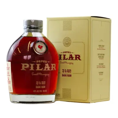 Papa´s Pilar Dark Rum 24 solera profile 43% 0,7L (karton)