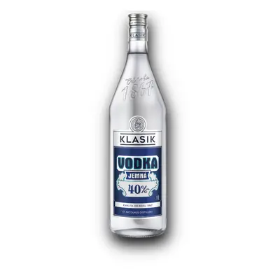 Klasik Vodka Jemná 40% 1l (holá láhev)