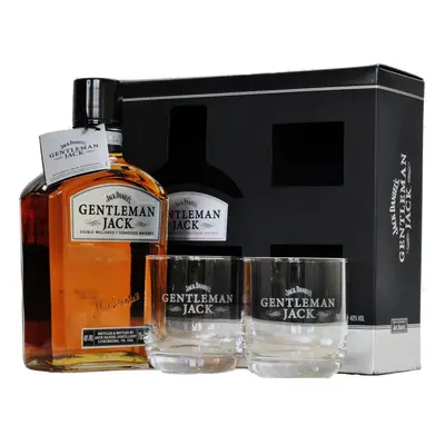 Jack Daniel´s Gentleman Jack 40% 0,7L (dárkové balení s 2 skleničkami)