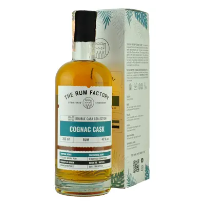 The Rum Factory - Double Cask Collection - Cognac Cask 45% 0,7L (karton)