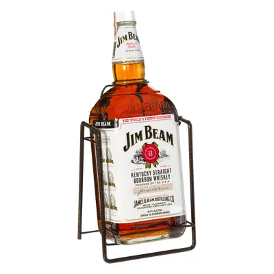 Jim Beam 40% 3,0L (dárkoé balení s kolískou)