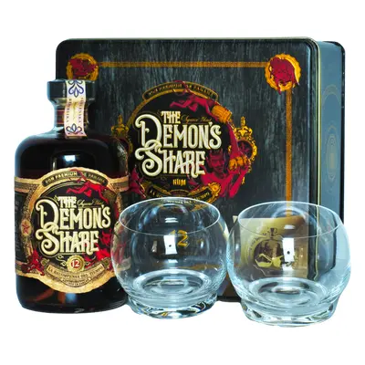 The Demon's Share 12YO 41% 0.7L (dárkové balení s 2 sklenicemi)