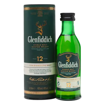 Glenfiddich 12YO Mini 40% 0,05L