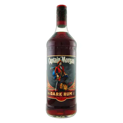 Captain Morgan Dark Rum 40% 1l (holá láhev)