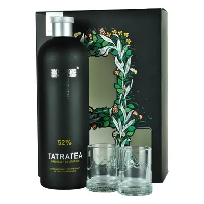 Tatratea Original 52% 0,7l (dárkové balení s 2 skleničkami)