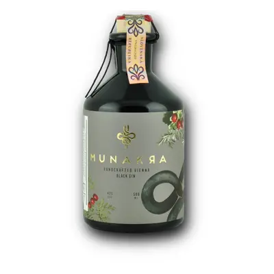 Munakra Black Gin 42% 0,5L (holá láhev)