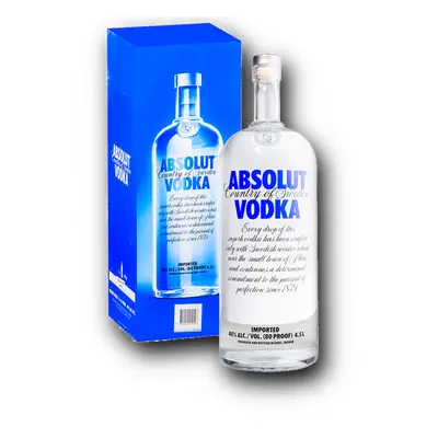 Absolut Vodka 40% 4,5L (karton)